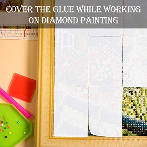 Diamond Painting Release Paper, Double-Sided Non-Stick Cover,100 Pcs, 5.9 x 3.9 in