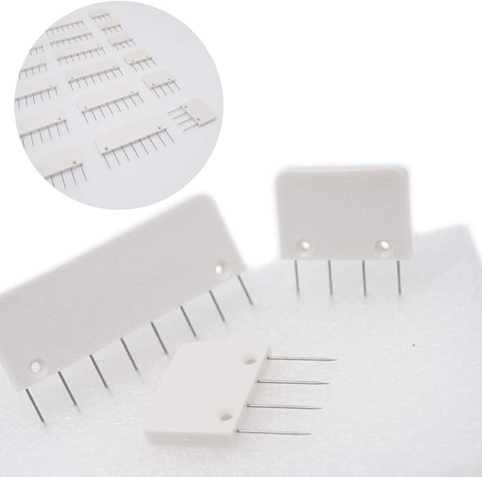 LAMXD Knit Blocking Pins Kit - 25 Pcs Knit Blockers & 100 T-pins Kit for Blocking Mats- Knit Blocking Combs for Blocking Knitting, Crochet, Lace or Needlework Projects, use for Knitting Mat