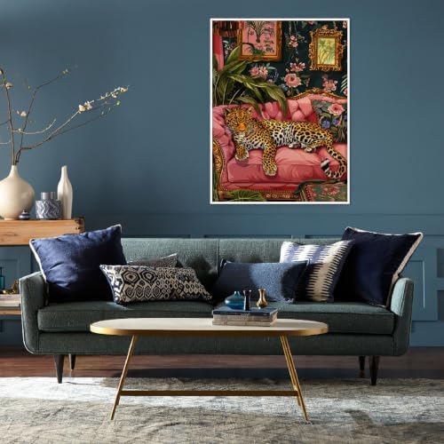 Cheetah Diamond Art Kits for Adults, Diamond Painting Kits for Beginner DIY