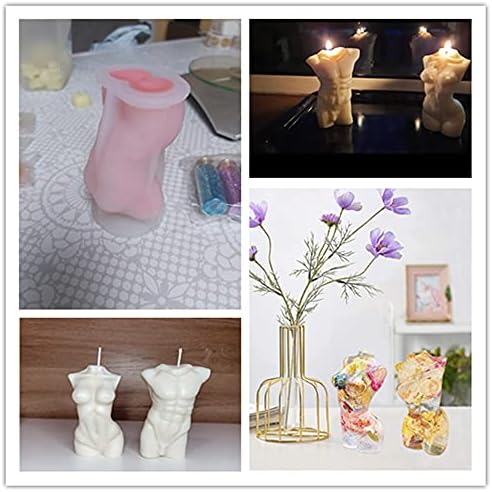 Silicone Human Body Mold, Resin Candles Molds, Homemade 3D Mould for Making DIY Soap,Candle, Chocolate, Plaster, Art Craf (Pregnant)