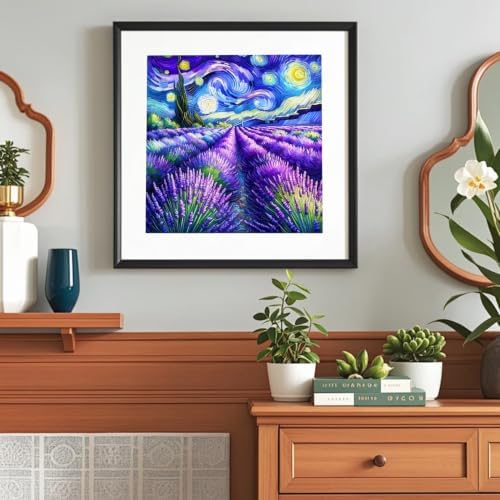 VeGuude Diamond Art Kits for Adults Starry Night 5D Diamond Painting Kits