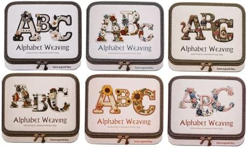 156 Pcs Aesthetic Faux Embroidery Alphabet Stickers for Journaling