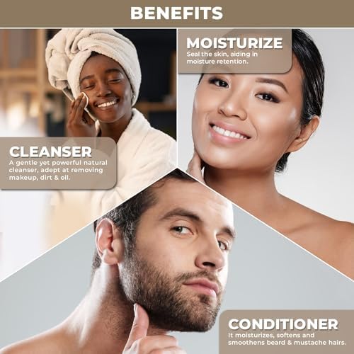 100% Plant Based Jojoba Oil Organic for Hair, Skin, Face & Nails | Aceite de Jojoba | Cold Pressed, Unrefined Body Oil for Deep Moisturizing, Anti-Aging & Scalp Nourishment | Natural Makeup Remover