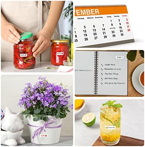 1680 Pcs Matte White Labels Blank Stickers Small Sticky Labels Removable Price Tags Labels Stickers for Jars Boxes Envelopes File Folders School Office Home (10 X 20 mm)