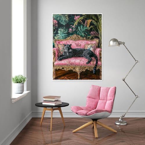 Cheetah Diamond Art Kits for Adults, Diamond Painting Kits for Beginner DIY