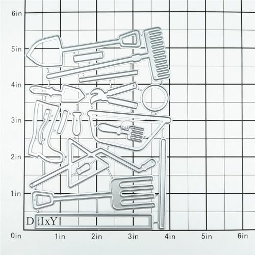 Patchwork Flower Planting Tool Shovel Metal Cutting Dies for Card Making