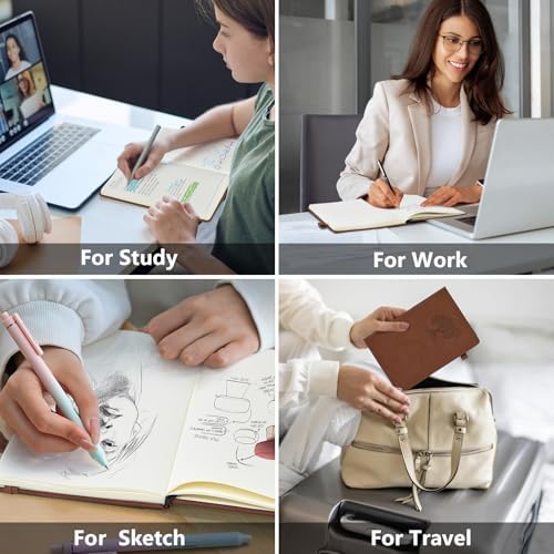 Graph Paper Notebook 5.9"×8.5", 160 Pages Grid Notebook, A5 Graphing Paper | Hardcover Leather Journal for Women & Men,100 Gsm, Grid Spacing 5mm x 5mm, Medium Size, Grid notebook for Work, School, Math