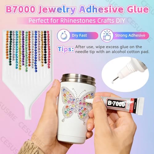 28000 Pcs Color Rhinestones Bedazzling Kit, Blue Resin Bedazzling Gems