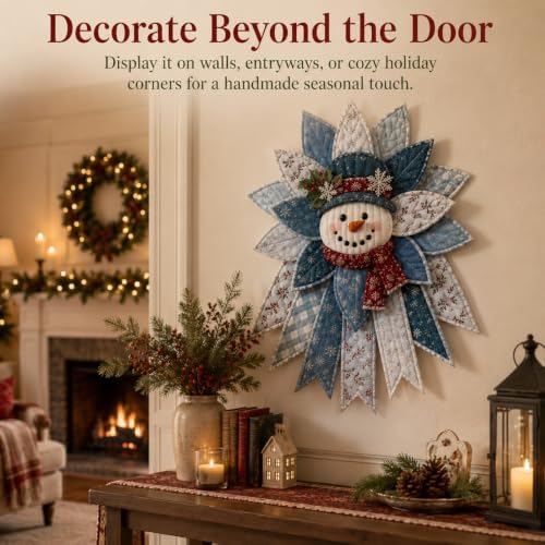 Giltpeak Quilted Door Hanger Kit, Christmas Door Hanging DIY Sewing Kit，A