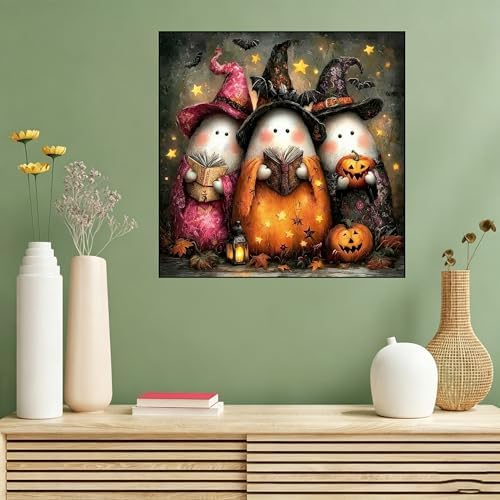 Benjenes Halloween Diamond Art Kits for Adults, Ghost Diamond Painting Kits