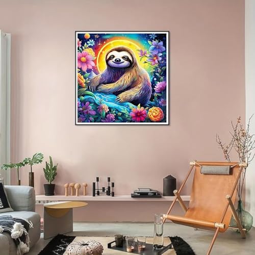 YOLENIX Sloth Diamond Art Kits for Adult Diamond Painting Kit for Beginner