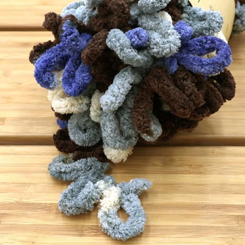 JubileeYarn Fun Finger Loops Yarn - 100g/Skein Jumbo Polyester - Hephaestus - 1 Skein