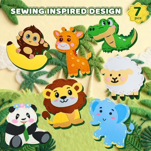 powerful xishan Sewing Kit for Kids, Animal Felt Craft for Kids Ages 5-8