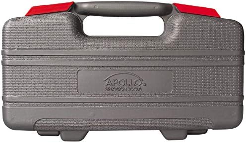 Apollo Tools Original 39 Piece General Household Tool Set in Toolbox Storage Case with Essential Hand Tools for Everyday Home Repairs, DIY and Crafts Red/Black - DT9706