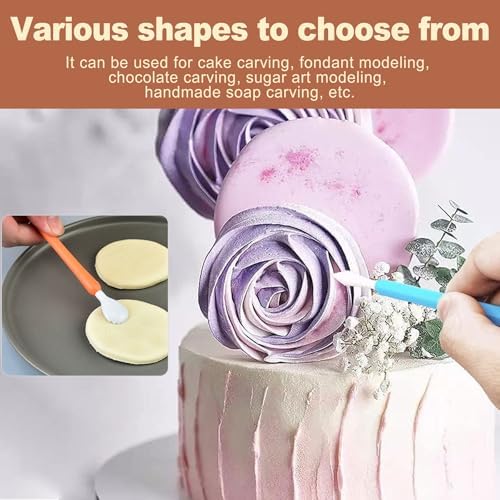 QivaZira 9 Pcs Clay Sculpting Tools Double Head Pottery Modeling Carving Tool Kit for Air Dry Clay Polymer Clay Tools for Adults DIY Crafts Ceramic Wax Sculpting Supplies Assorted Colors
