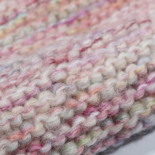 Artisanal Yarn Collection Multifiber Fancy Yarn for Knitting Crocheting Crafts DIY, Set of 3 Rolls(112 Candy Floss Carnival)
