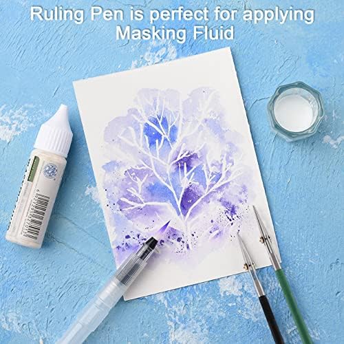 Ruling Pen for Masking Fluid, Perfect Fine Line Drawing, Technical Cartography and Calligraphy, Suitable Use with Drawing Ink, Indian Ink Gouache