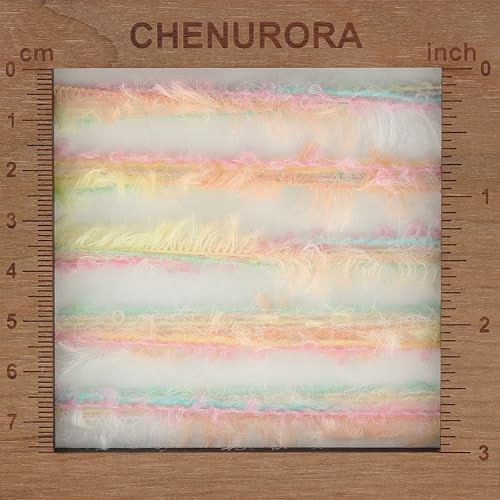 Artisanal Yarn Collection Multifiber Fancy Yarn for Knitting Crocheting Crafts DIY, Set of 3 Rolls(115 Gummy Party)