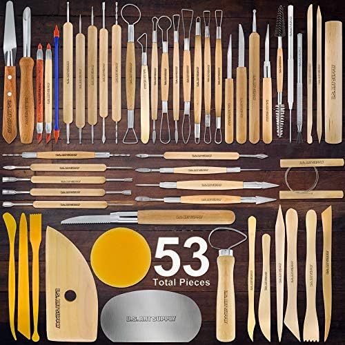 U.S. Art Supply Pottery & Clay Tools Set (53-Piece)