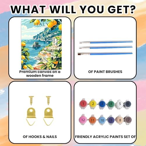 Artykapby Paint by Numbers kit for Adults Landscape16x20 inch