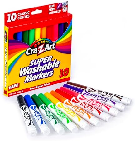 Cra-Z-Art Classic Bundle Crayons, Markers and Colored Pencil 46 Piece School Supply Arts & Crafts Bundle