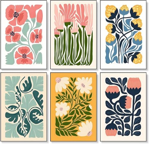 6pack Flowers Diamond Art Kits for Adult Diamond Painting Kit for Beginner