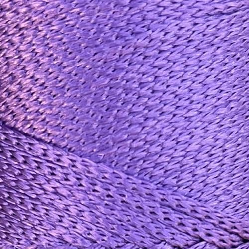 Polyester Macrame Cord 2mm x 251 Yards, 100% Polypropylene Premium Macrame Rope, Colorful Yarn Crochet Macrame Bag Craft for Wall Hangers, Bags, Bottom Plates, Carpets (Violet, 1 Skein)