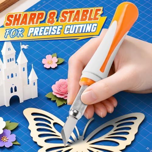 16PCS Exacto Knife Set, Craft Knife Kit, Hobby Knives for Crafting