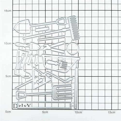 Patchwork Flower Planting Tool Shovel Metal Cutting Dies for Card Making
