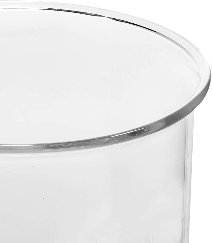 High Borosilicate Glass Measuring Cup-V-Shaped Spout，Glass Measuring Beaker for Kitchen or Restaurant, Easy to Read, 2000 ML (64 Oz, 8Cup)