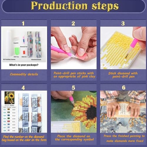 Acelii Dragon Castle 5D Diamond Painting Kits for Adults Beginners | DIY Full Round Drill Diamond Art Kits,Paint by Diamonds Dots Gem Art Crystal Easy,Home Wall Decor 13.78X13.78 Inch