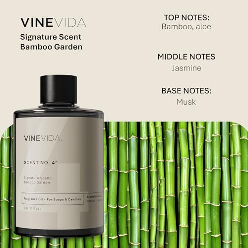 VINEVIDA [16oz] Bamboo Garden Fragrance Oil for Candle Making and Soap Making - Premium Candle Scents for Soy Candles
