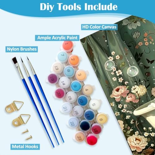 Cute Bathing Ghost and Cat Paint by Numbers Kit for Adults 16 X 20 Inch