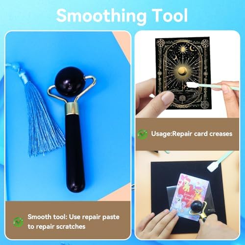 Luxiys 174 Pcs Trading Card Cleaning Care Tool Accessory Kit, Sports Card Care Flattening Cleaning Kit