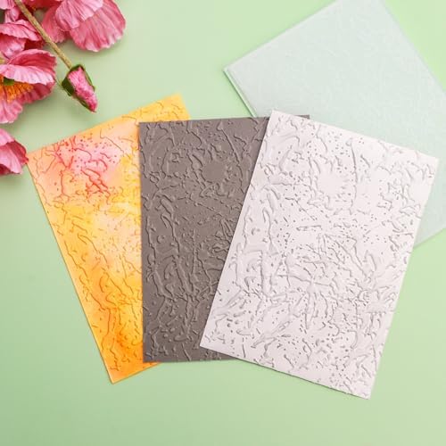 BAOFALI 3D Embossing Folder for Card Making, A Texture in Nature Plastic Texture Fades Embossing Folder Template for Scrapbooking Cardstock Album DIY Decoration Paper Crafting 6.3x4.5inch