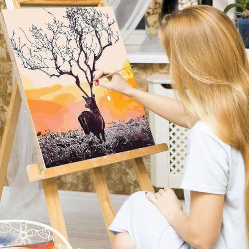 LCOZX Animal Paint by Numbers Kit for Adults Beginners 16x20 Inch