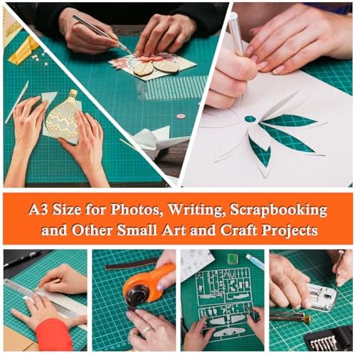 JIARON Self Healing Cutting Mat for Rotary Cutting, 12x18 Inch, Double Sided, 5 Layers, for Sewing, Crafts, Scrapbooking