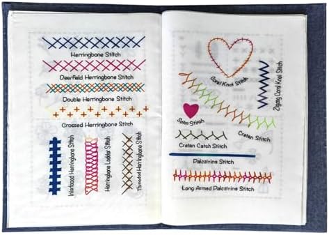 Embroidery Stitch Book Big Size,Large and Clear Patterns for Adult Practice Hand Embroidery Needles & Floral Patterns Gift for Craft Enthusiasts
