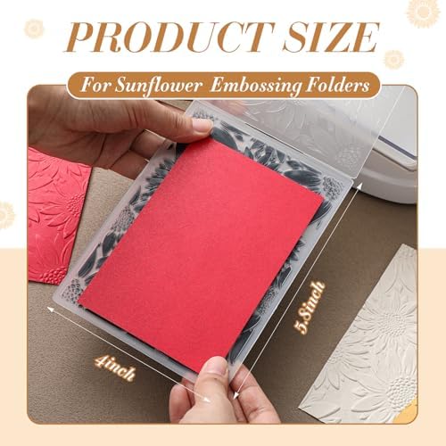 1 Pcs Geiseralie Embossing Folders for Card Making,Sunflower Style