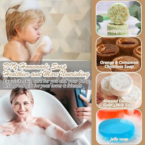 HKNMTT 3Pcs Round Cylinder Small Silicone Molds 15-Cavity Soap Mold
