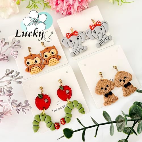 6pcs Animal Shape Polymer Clay Cutter Sets, Spring Clay Cutters for Clay Jewelry, Clay Cutters for Earrings Square, Jewelry Earrings Making