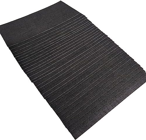 Jtnohx Self Adhesive Felt Sheets Adhesive Backed Felt Fabric Black 33Pcs