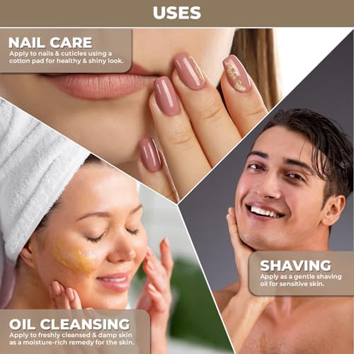 100% Plant Based Rose hip oil cold pressed organic | RoseHip Oil for Face & Skin, Natural Moisturizer, Hydrating & Nourishing, Non-Greasy - For All Skin Types
