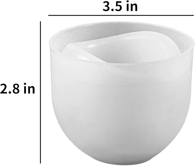 Curved Candle Cups Silicone Molds, Egg Shape Container Storage Resin Concrete Cement Molds, Epoxy Resin Casting Candle Vessels Jewelry Pen Holder Plant Pot Mold DIY Unique Crafts Decor