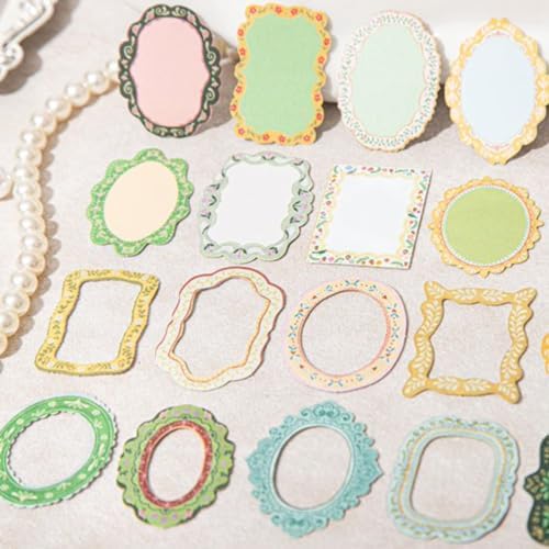 120 Pcs Vintage Frame Stickers, Ornate Victorian Border Decals