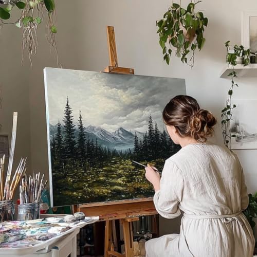 PHOENIX 24x36 Inch 2 Pack Heavy Duty Stretched Canvas - 1 3/4" Thick Extra Large Canvas for Painting - Master Series 15 Oz. Gesso Primed Cotton Archival Canvases for Professional Artists