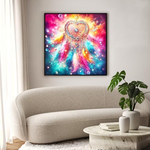 Diamond Art Kits for Adults & Beginners, Dreamcatcher Diamond Painting Kit