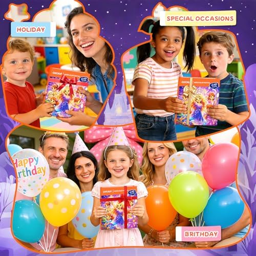 CHICAUP Paint with Water Coloring Books for Kids, Mess Free Watercolor Painting Kit Painting Activity for Kids Ages 3-5 4-8, Arts Crafts Drawing Gift Toy for Boy Girl