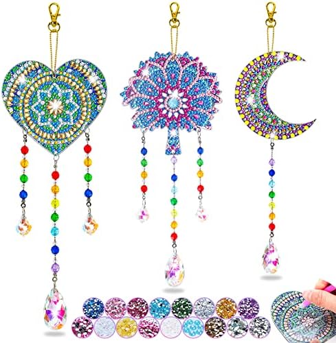 Gift for 8 9 10 Yeal Old Girl: Art and Craft Kid Diamond Art Wind Chime Kit