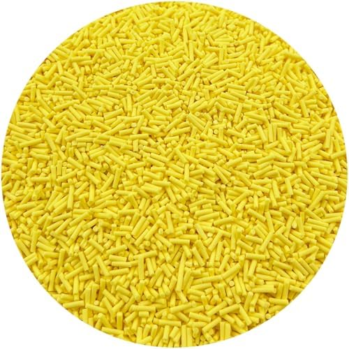 150g Fake Sprinkles Resin Sprinkles Clay Sprinkles Fake Candy Sprinkles Polymer Sprinkles Polymer Clay Slices for Resin Nail Slime Scrapbook DIY Art Crafts Making(235-yellow)
